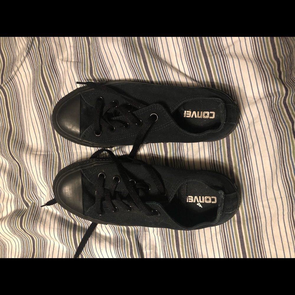 All Black Converse
